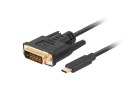 Lanberg CA-CMDV-10CU-0030-BK adapter kablowy 3 m USB Type-C DVI-D Czarny