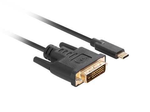 Lanberg CA-CMDV-10CU-0030-BK adapter kablowy 3 m USB Type-C DVI-D Czarny