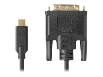 Lanberg CA-CMDV-10CU-0030-BK adapter kablowy 3 m USB Type-C DVI-D Czarny