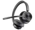 POLY Stereofoniczny zestaw słuchawkowy USB A Voyager 4320 + przejściówka BT700 USB-A + podstawka ładująca