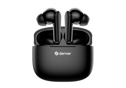 Denver TWE-48B Zestaw słuchawkowy True Wireless Stereo (TWS) Douszny Połączenia/muzyka Bluetooth Czarny