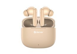 Denver TWE-48NU Zestaw słuchawkowy True Wireless Stereo (TWS) Douszny Połączenia/muzyka Bluetooth Cielisty