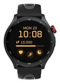 Inteligentny zegarek myPhone z GPS, diodą AMOLED, 1,43 cala, wodoodporny, czarny