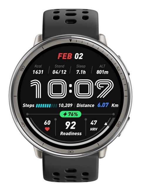 Smartwatch Amazfit Active 2/A2437 Black Silver W2437GL7N Huami