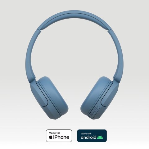 Sony WH-CH520 Zestaw słuchawkowy Bezprzewodowy Opaska na głowę Połączenia/muzyka USB Type-C Bluetooth Niebieski Sony WH-CH520 Zestaw słuchawkowy Bezprzewodowy Opaska na głowę Połączenia/muzyka USB Type-C Bluetooth Niebieski