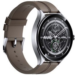 Zegarek Smartwatch Xiaomi Watch 2 Pro LTE Srebrny | Smartband | Bluetooth 5.3, 4G LTE, Wi-Fi, GPS, NFC, 5ATM, 1.43