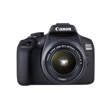 Canon EOS 2000D BK 18-55 IS II EU26 Zestaw do lustrzanki 24,1 MP CMOS 6000 x 4000 px Czarny Canon EOS 2000D BK 18-55 IS II EU26 Zestaw do lustrzanki 24,1 MP CMOS 6000 x 4000 px Czarny