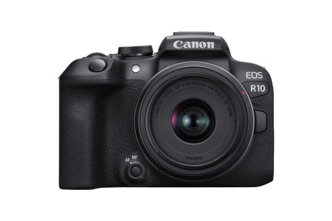 Canon EOS R10 + RF-S 18-45mm F4.5-6.3 IS STM Bezlusterkowiec 24,2 MP CMOS 6000 x 4000 px Czarny Canon EOS R10 + RF-S 18-45mm F4.5-6.3 IS STM Bezlusterkowiec 24,2 MP CMOS 6000 x 4000 px Czarny