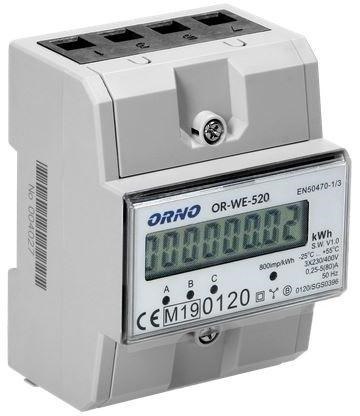 ORNO 3-FAZOWY LICZNIK ENERGII ELEKTRYCZNEJ 80A ORNO 3-FAZOWY LICZNIK ENERGII ELEKTRYCZNEJ 80A