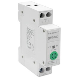 Qoltec Przekaźnik 63A na szynę DIN z licznikiem energii elektrycznej | TUYA | Wi-Fi | SMART LIFE