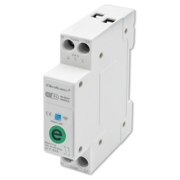 Qoltec Przekaźnik 63A na szynę DIN z licznikiem energii elektrycznej | eWeLink od Sonoff | Wi-Fi | Dioda LED