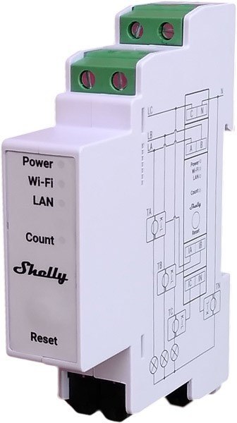 Shelly Pro 3EM-3CT63 WiFi / LAN Shelly Pro 3EM-3CT63 WiFi / LAN