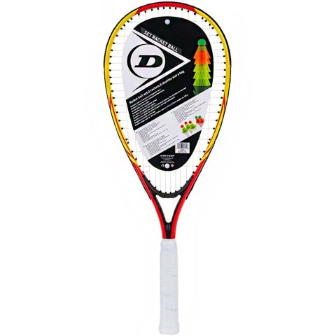 Zestaw do crossmintona Racketball Set Dunlop żółto-czerwone 762091 Zestaw do crossmintona Racketball Set Dunlop żółto-czerwone 762091