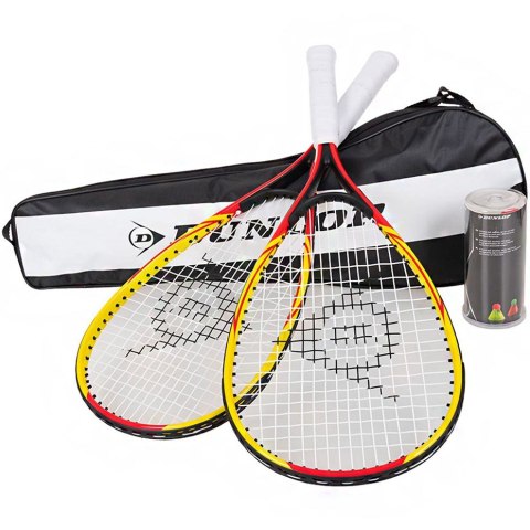 Zestaw do crossmintona Racketball Set Dunlop żółto-czerwone 762091 Zestaw do crossmintona Racketball Set Dunlop żółto-czerwone 762091