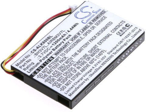 Bateria do Autec AIRBM3V7L 3,7V1200mAh Li-Ion Bateria do Autec AIRBM3V7L 3,7V1200mAh Li-Ion
