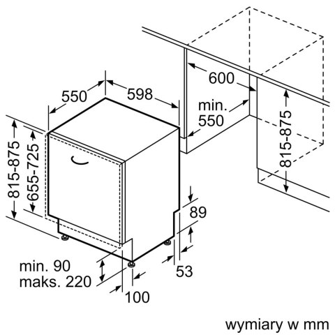 Zmywarka do zabudowy BOSCH SMV4ECX28E