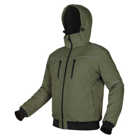 Kurtka ocieplana z kapturem OUTDOOR, zielona, rozmiar XXL Kurtka ocieplana z kapturem OUTDOOR, zielona, rozmiar XXL