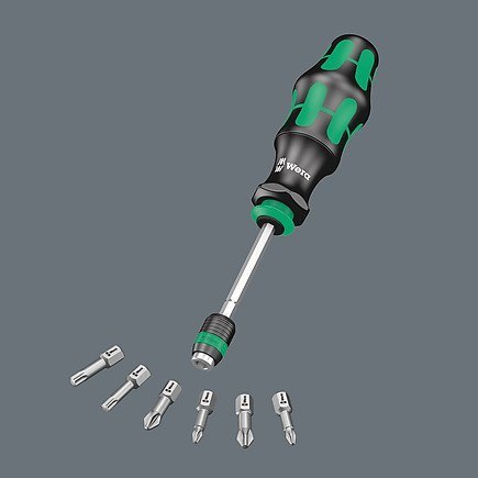RĘKOJEŚĆ Z UCHWYTEM DO GROTÓW 1/4' Z MAGNESEM + 6 GROTÓW RĘKOJEŚĆ Z UCHWYTEM DO GROTÓW 1/4' Z MAGNESEM + 6 GROTÓW