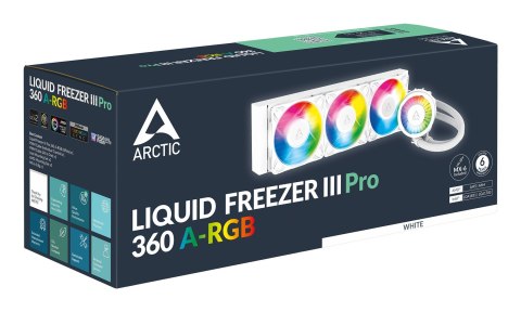 Chłodzenie cieczą ARCTIC WAK Liquid Freezer Pro III 360 A-RGB (biały) Chłodzenie cieczą ARCTIC WAK Liquid Freezer Pro III 360 A-RGB (biały)