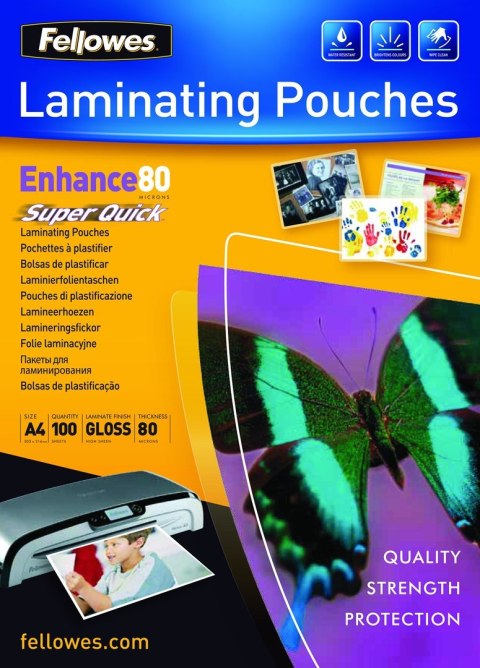 LAMINATING POUCH A4/100PCS 5440001 FELLOWES LAMINATING POUCH A4/100PCS 5440001 FELLOWES