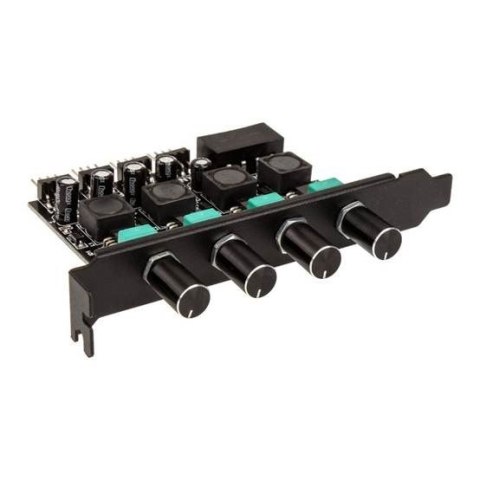 Lamptron CP436 regulator prędkości wentylatora 4 kan. Czarny, Zielony Lamptron CP436 regulator prędkości wentylatora 4 kan. Czarny, Zielony
