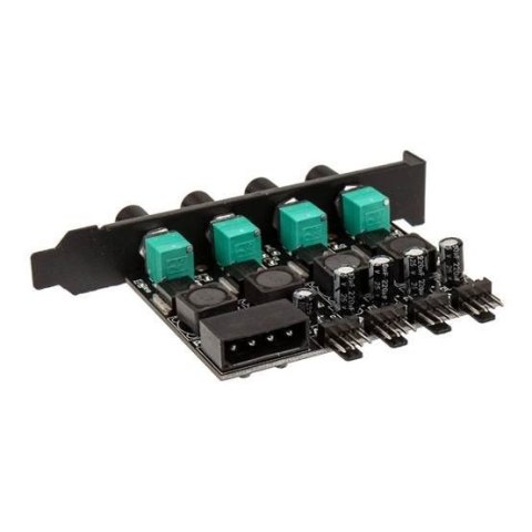 Lamptron CP436 regulator prędkości wentylatora 4 kan. Czarny, Zielony Lamptron CP436 regulator prędkości wentylatora 4 kan. Czarny, Zielony