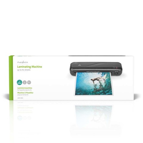 Nedis LAMI112BK4 laminator Laminator na gorąco 230 mm/min Czarny Nedis LAMI112BK4 laminator Laminator na gorąco 230 mm/min Czarny