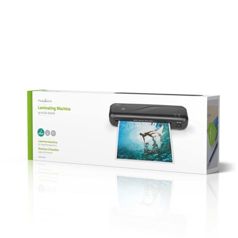 Nedis LAMI112BK4 laminator Laminator na gorąco 230 mm/min Czarny Nedis LAMI112BK4 laminator Laminator na gorąco 230 mm/min Czarny