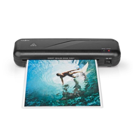 Nedis LAMI112BK4 laminator Laminator na gorąco 230 mm/min Czarny Nedis LAMI112BK4 laminator Laminator na gorąco 230 mm/min Czarny