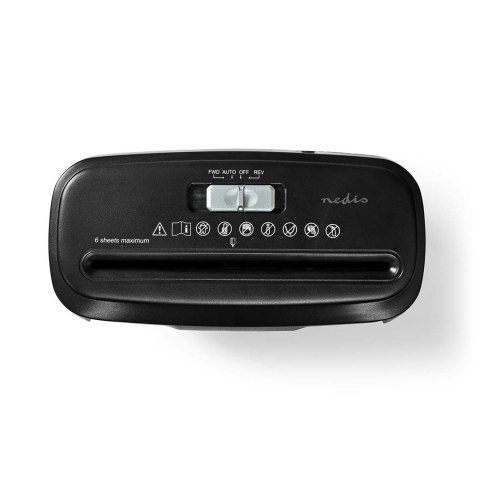 Niszczarka do papieru Nedis 10l DIN P-2 190W Czarna Niszczarka do papieru Nedis 10l DIN P-2 190W Czarna