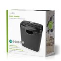 Niszczarka do papieru Nedis 10l DIN P-2 190W Czarna