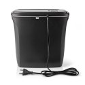 Niszczarka do papieru Nedis 12l DIN P-4 190W Czarna