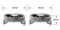 Silverstone SST-NT07-115X system chłodzenia komputerów Chipset Chlodnica/wentylator 8 cm Czarny, Metaliczny