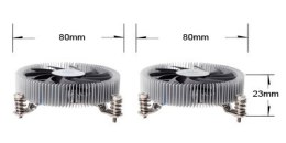 Silverstone SST-NT07-115X system chłodzenia komputerów Chipset Chlodnica/wentylator 8 cm Czarny, Metaliczny