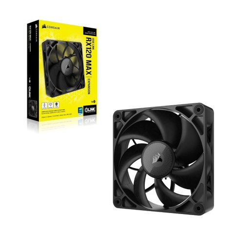 Corsair iCUE LINK RX120 MAX Obudowa komputera Wentylator 12 cm Czarny 1 szt. Corsair iCUE LINK RX120 MAX Obudowa komputera Wentylator 12 cm Czarny 1 szt.