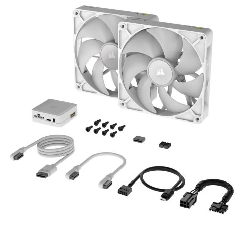 Corsair iCUE LINK RX140 RGB Obudowa komputera Wentylator 14 cm Biały 2 szt. Corsair iCUE LINK RX140 RGB Obudowa komputera Wentylator 14 cm Biały 2 szt.