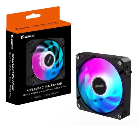 GIGABYTE AORUS EZ CHAIN FAN 120 Płyta główna Wentylator 12 cm Czarny 1 szt.