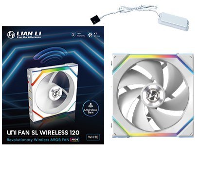 Lian Li UNI FAN SL Wireless 120 Obudowa komputera Wentylator 12 cm Biały 1 szt. Lian Li UNI FAN SL Wireless 120 Obudowa komputera Wentylator 12 cm Biały 1 szt.