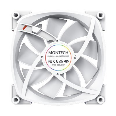 Montech AX140 PWM Obudowa komputera Wentylator 14 cm Biały 1 szt. Montech AX140 PWM Obudowa komputera Wentylator 14 cm Biały 1 szt.