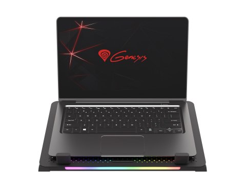 Podstawka chłodząca pod laptopa Genesis Oxid 450 RGB 15.6" z wentylatorem, podświetlenie, 2 USB Podstawka chłodząca pod laptopa Genesis Oxid 450 RGB 15.6" z wentylatorem, podświetlenie, 2 USB