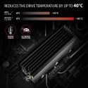 Axagon CLR-M2XL system chłodzenia komputerów M.2 NVMe SSD, Dysk SSD Radiator Czarny 1 szt.