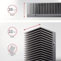 Axagon CLR-M2XT M.2 SSD Passivkühler Aluminium - 2280 M.2 NVMe SSD, Dysk SSD Radiator Czarny, Szary 1 szt.