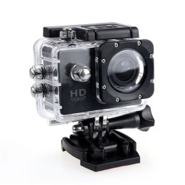 Kamera Extralink Action Camera A10 Czarna 1080P 30fps, IP68, wyświetlacz 2.0