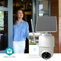 Kamera zewnętrzna Nedis Smartlife 4G, IP65 czujnik ruchu, night vision, biały