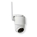 Kamera zewnętrzna Nedis Smartlife 4G, IP65 czujnik ruchu, night vision, biały