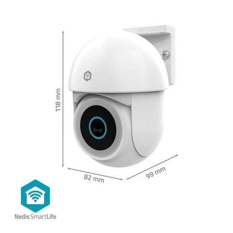 Kamera zewnętrzna Nedis Smartlife Wifi, IP65 czujnik ruchu, night vision, biały Kamera zewnętrzna Nedis Smartlife Wifi, IP65 czujnik ruchu, night vision, biały