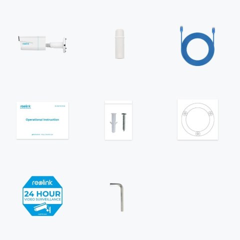 Reolink P430 Kula (kształt) Kamera bezpieczeństwa IP Wewnętrz i na wolnym powietrzu 3840 x 2160 px Ściana