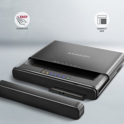 Axagon ADSA-CC USB-C 10Gbps - NVMe M.2 SSD & SATA 2.5/3.5 SSD/HDD CLONE MASTER 2 - Digital/Daten - NVMe USB 3.2 Gen 2 (3.1 Gen 2 Axagon ADSA-CC USB-C 10Gbps - NVMe M.2 SSD & SATA 2.5/3.5 SSD/HDD CLONE MASTER 2 - Digital/Daten - NVMe USB 3.2 Gen 2 (3.1 Gen 2