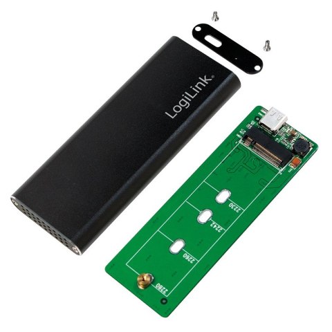 LogiLink UA0314 obudowa do dysków twardych Obudowa SSD Czarny M.2 LogiLink UA0314 obudowa do dysków twardych Obudowa SSD Czarny M.2