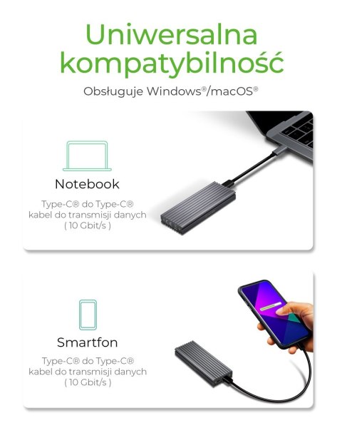 Obudowa SSD ICY BOX IB-1817M-C31 Szary M.2 Obudowa SSD ICY BOX IB-1817M-C31 Szary M.2